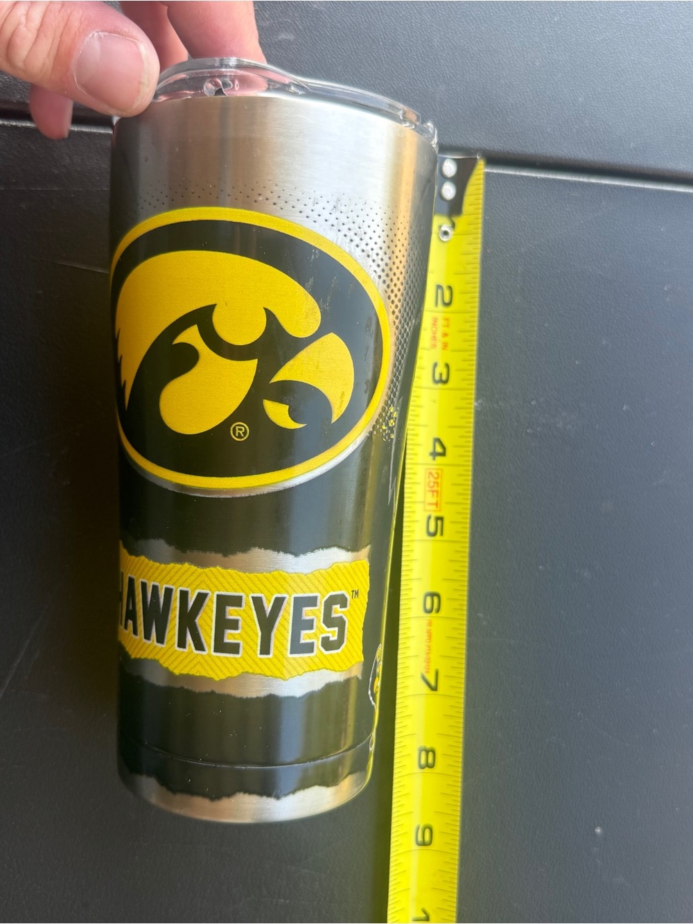 tervis Iowa Hawkeyes Stainless Travel Tumbler - Black & Yellow
